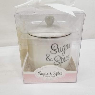 Sugar & Spice, Everything Nice Sugar Bowls - Qty 2 - New