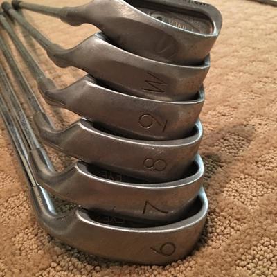 Lot 77 - Vintage Ping Eye 2 Irons and Putter