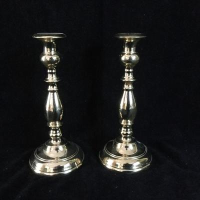 Lot 8 - Set of Brass Candlesticks and Fine China 