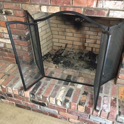 Lot 87 - Fireplace Screen and Firewood 