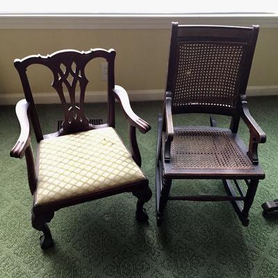 Lot 30 - Two Childrenâ€™s Chairs and Book