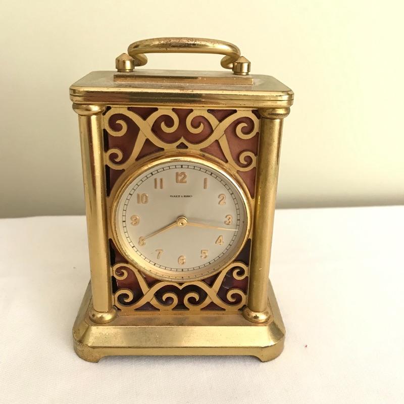 Lot 132 - Vintage Galt & Bro Carriage Clock | EstateSales.org