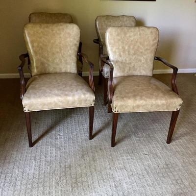 Lot 89 - Four Matching Vinyl Chairs