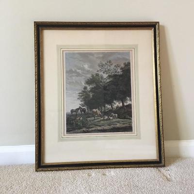 Lot 54 - Pair of Framed and Matted Prints 