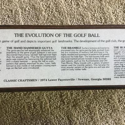 Lot 85 - Masters Print and Golf Ball History 