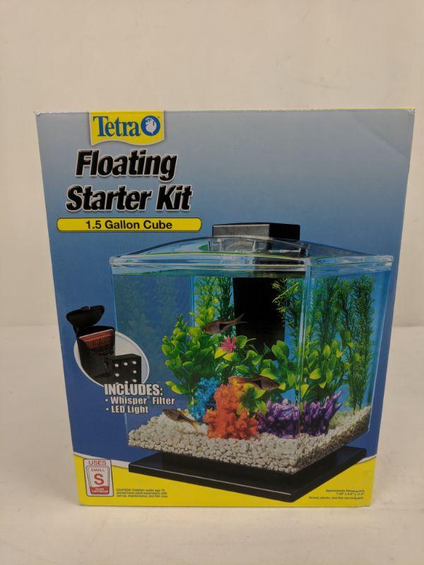 Tetra Floating Starter Kit, 1.5 Gallon Cube New