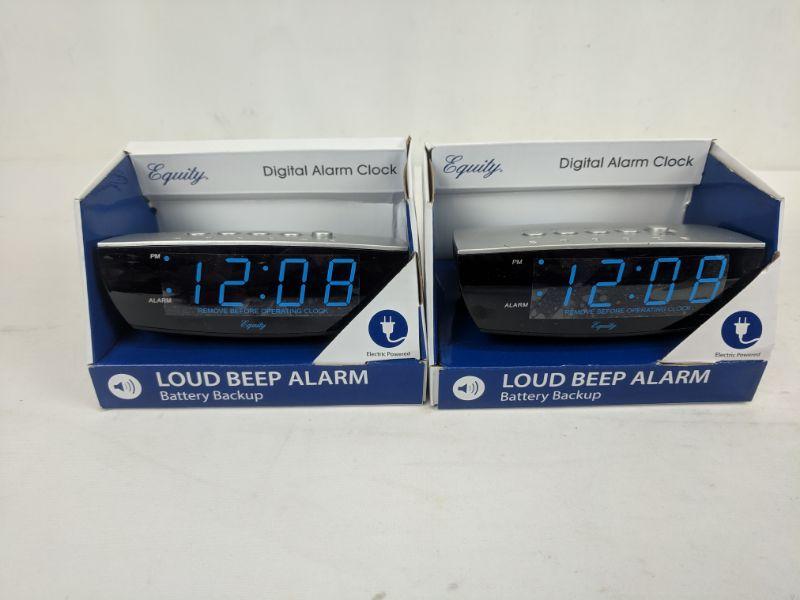 Equity Digital Alarm, Loud Beep Alarm, Set of 2 New