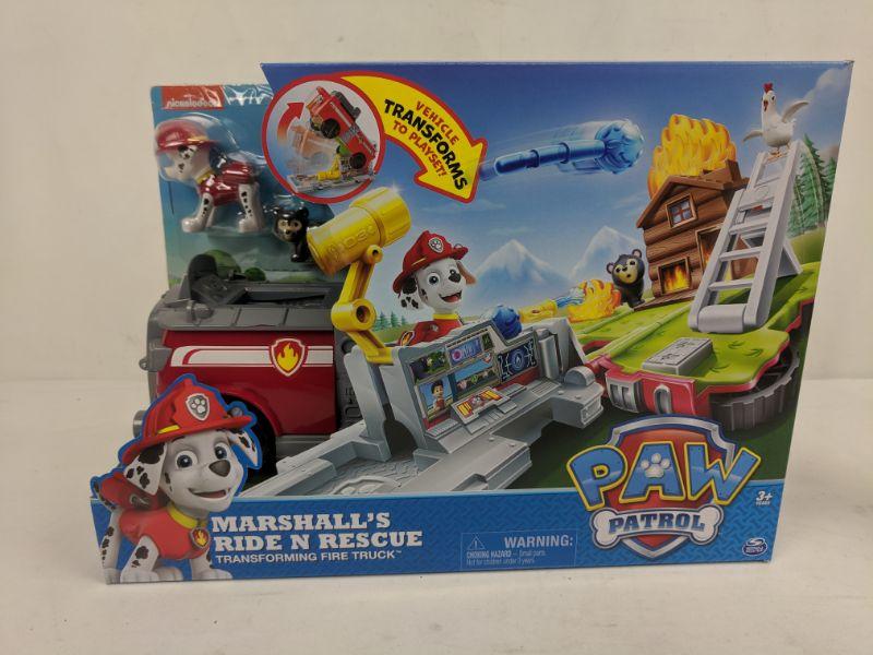paw patrol ride and rescue marshall