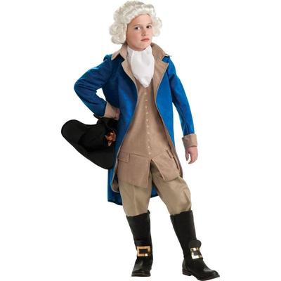 George Washington Large Kid's Costume and Wig - New