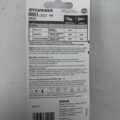 Sylvania 9003 Basic Headlight, 2 Bulbs - New