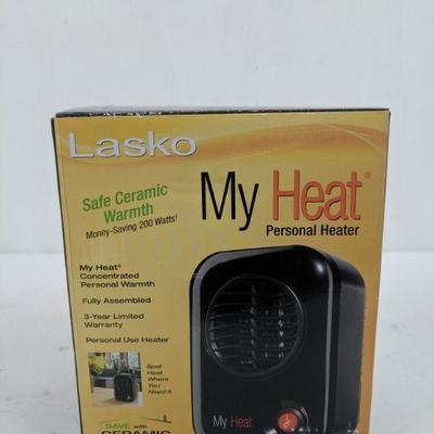 Lasko My Heat Personal Heater (Ceramic) , Small - New