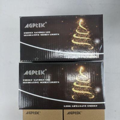 Agptek Energy Savings LED Decorative Series Lights 4 pack - New