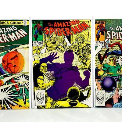 AMAZING SPIDER-MAN #244 #247 #248 Bronze Age Comic Books 1983/84 Marvel Comics