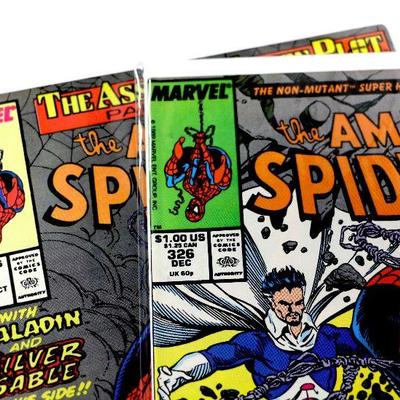 AMAZING SPIDER-MAN #321 #326 Todd McFarlane Art 1989 Marvel Comics VF++