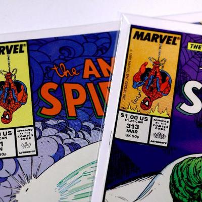 AMAZING SPIDER-MAN #311 #313 Todd McFarlane Art 1989 Marvel Comics VF/NM