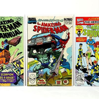 AMAZING SPIDER-MAN ANNUAL #18 #23 #26 Marvel Comics 1984/1989/1992 VF/NM