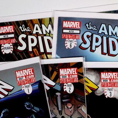 AMAZING SPIDER-MAN #667 668 669 672 673 Spider Island Marvel Comics 2011 NM