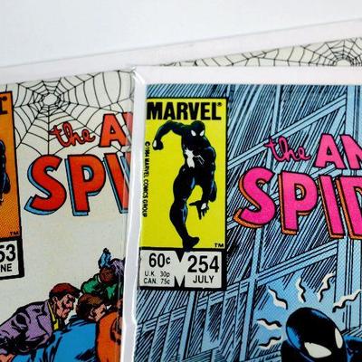 AMAZING SPIDER-MAN #253 #254 - 1st App Rose 1984 Marvel Comics VF/NM
