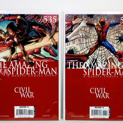  AMAZING SPIDER-MAN #532 533 534 535 536 CIVIL WAR RUN Marvel Comics 2006 NM