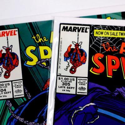 AMAZING SPIDER-MAN #304 #305 Todd McFarlane Art 1988 Marvel Comics VF/NM