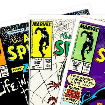 AMAZING SPIDER-MAN #295 #296 #297 Marvel Comics 1988 VF++