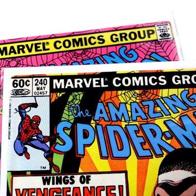 AMAZING SPIDER-MAN #232 #240 Bronze Age Comic Books 1982/83 Marvel Comics