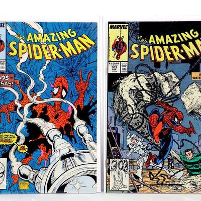 AMAZING SPIDER-MAN #302 #303 Todd McFarlane Art 1988 Marvel Comics VF/NM