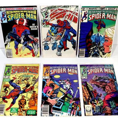 PETER PARKER SPECTACULAR SPIDER-MAN #76 77 82 83 84 88 Marvel Comics 1983/84