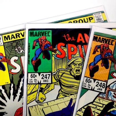 AMAZING SPIDER-MAN #244 #247 #248 Bronze Age Comic Books 1983/84 Marvel Comics