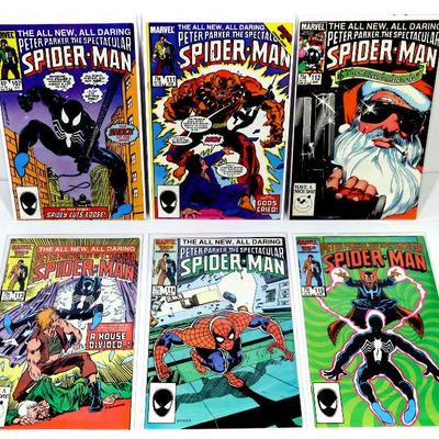  PETER PARKER SPECTACULAR SPIDER-MAN #107 #111-115 Marvel Comics 1984/85