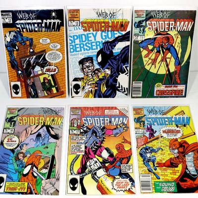 WEB OF SPIDER-MAN #12 13 14 16 17 19 Marvel Comics 1986 - VF/NM