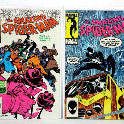 AMAZING SPIDER-MAN #253 #254 - 1st App Rose 1984 Marvel Comics VF/NM