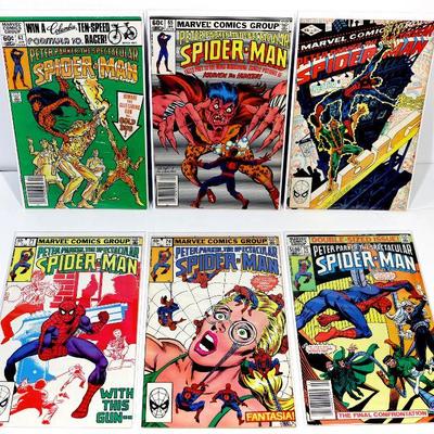 PETER PARKER SPECTACULAR SPIDER-MAN #62 65 66 71 74 75 Marvel Comics 1982/83