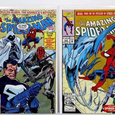AMAZING SPIDER-MAN #355 #368 Marvel Comics 1991/92 VF - VF/NM