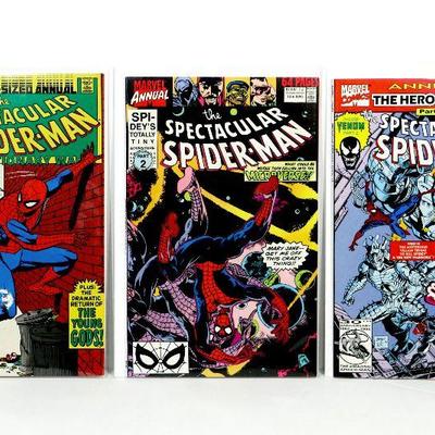 SPECTACULAR SPIDER-MAN ANNUAL #8 #10 #12 Marvel Comics 1988/1990/1992 VF/NM