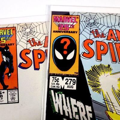AMAZING SPIDER-MAN #278 #279 Copper Age Comic Books 1986 Marvel Comics VF