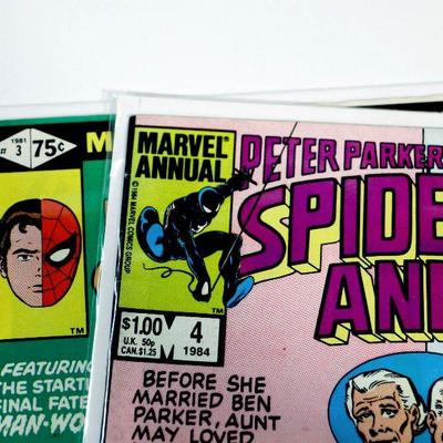 PETER PARKER THE SPECTACULAR SPIDER-MAN Annual #3 #4 Marvel Comics 1981/84