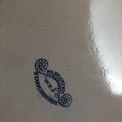 198:  Antique Staffordshire Platters