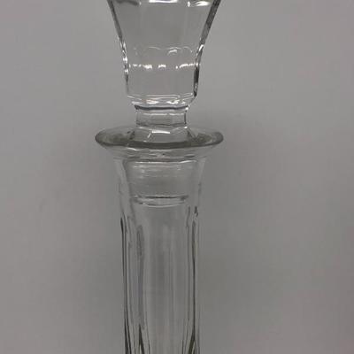 119:  Crystal Decanter with 12 Brandy Glasses 