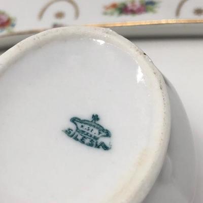 139:  Rare Stavangerflint Plate, Pewter Antique Kettle and China