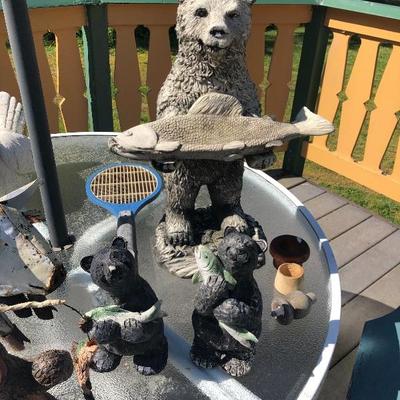 157:   Adirondack Chair, Patio Table and Lots of Outdoor Decor Items
