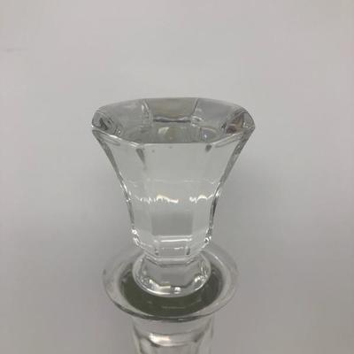 119:  Crystal Decanter with 12 Brandy Glasses 