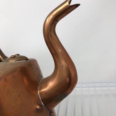 230:  Solid English Copper Pot with Solid Copper Tea Kettle
