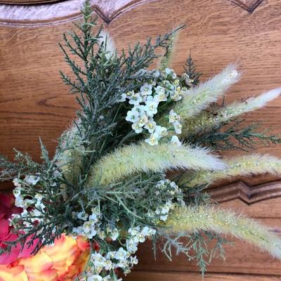 315:  Vintage Chicken Centerpiece with Vintage Country Lamp