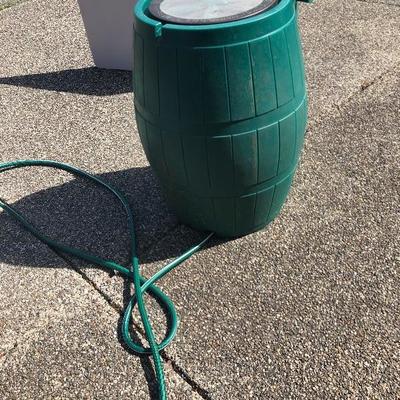 164:  Rain Barrel with Hose Attachment