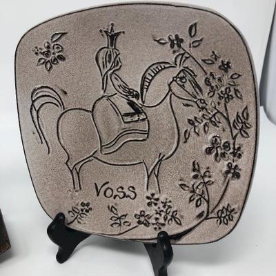 186:  Indonesian Rocking Horse with Decorative Plate