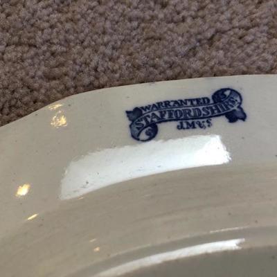 198:  Antique Staffordshire Platters
