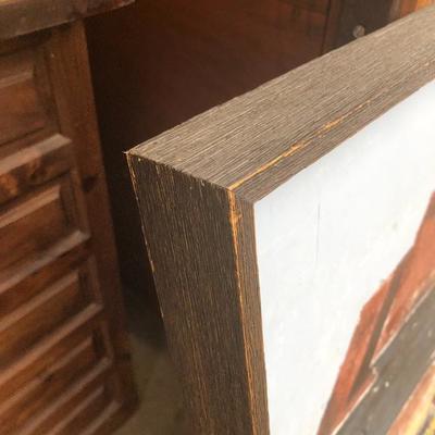 327:  Vintage Barn Painting
