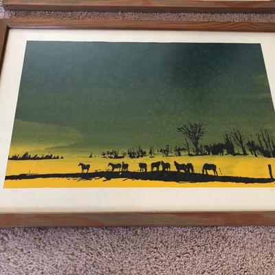 180:  Two Original Screen Prints