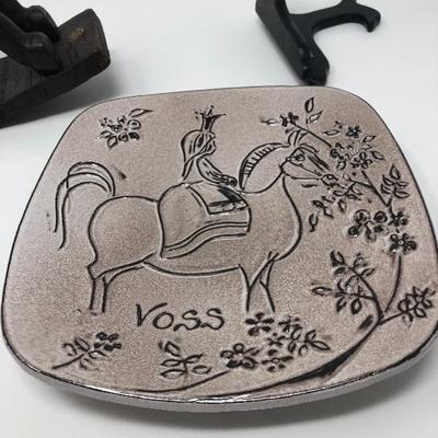 186:  Indonesian Rocking Horse with Decorative Plate